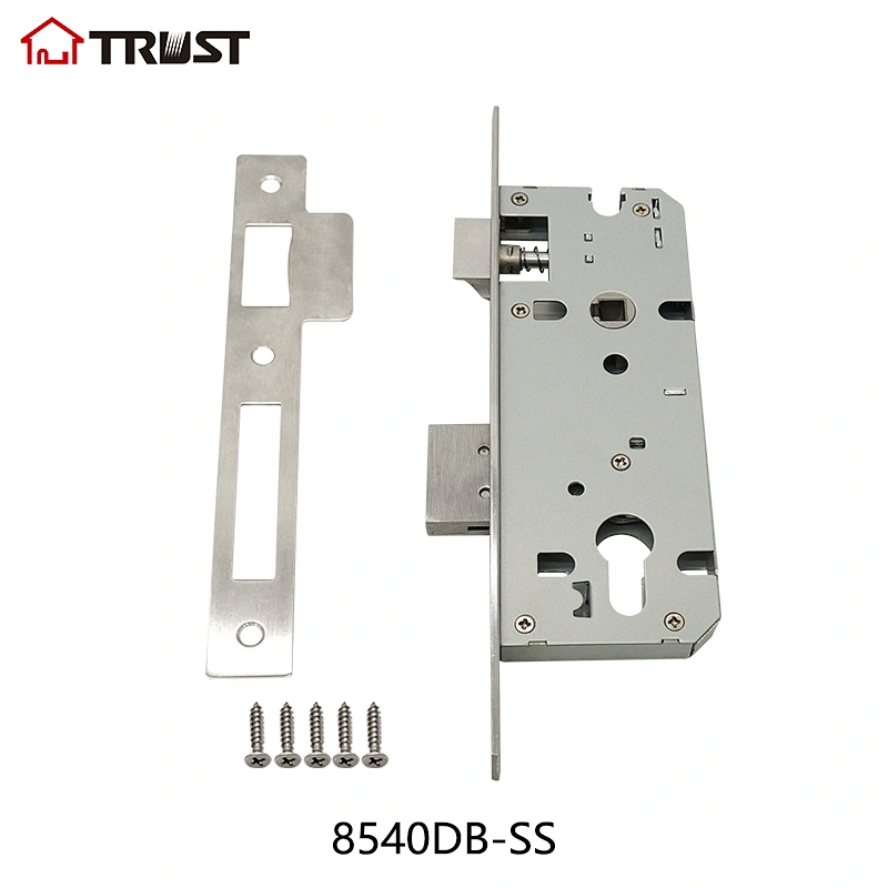 华信8540-DB-SS 304不锈钢插芯锁门锁防盗门标准木门通用锁体